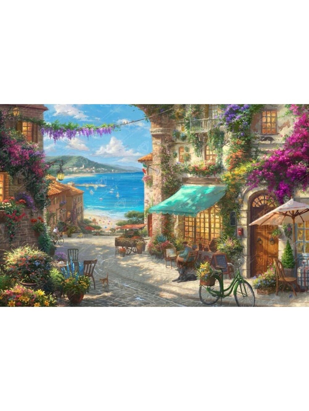 Italian Cafe by Thomas Kinkade - Diamond Art Club